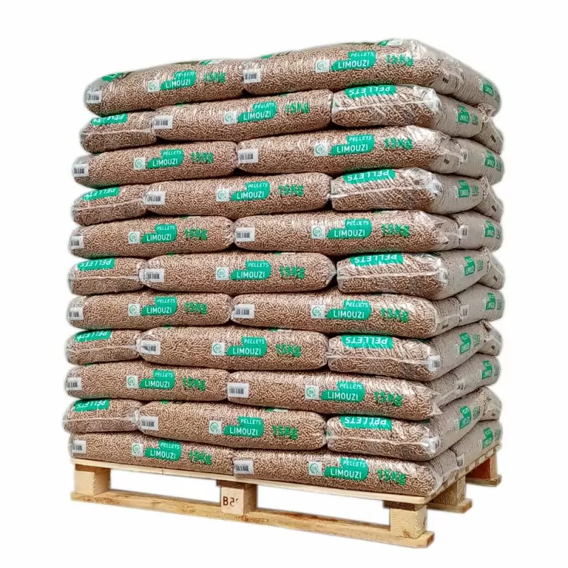 Pellets LIMOUZI – Palete com 66 Sacos de 15 kg